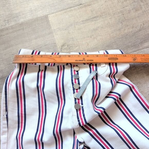 NWT ASOS Design Tall Full Length Flare Striped Jeans Size 25/36 - Picture 7 of 11